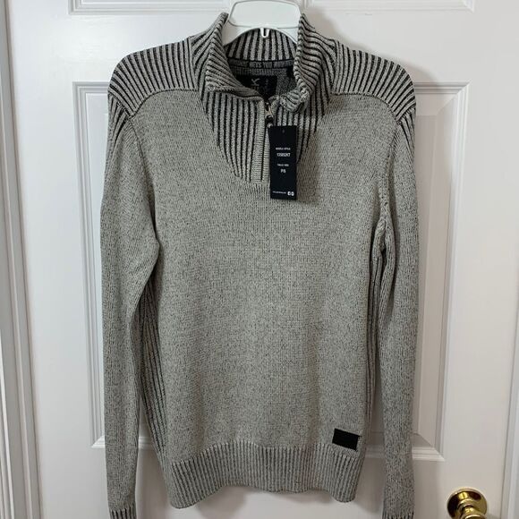 Projek Raw USA Size Small quarter zip pull over sweater